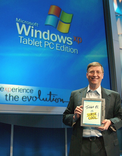 MIRCORSOFT'S BILL GATES LAUNCHES THE TABLET PC