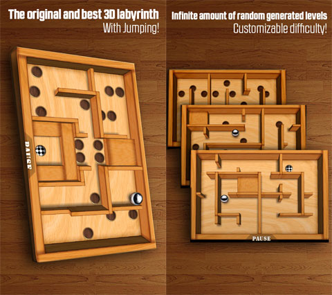 Wooden Labyrinth 3D