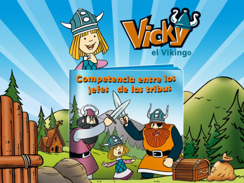 Vicky el Vikingo- Competencia entre los jefes de las tribus