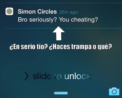 Simon Circles notificacion push 1