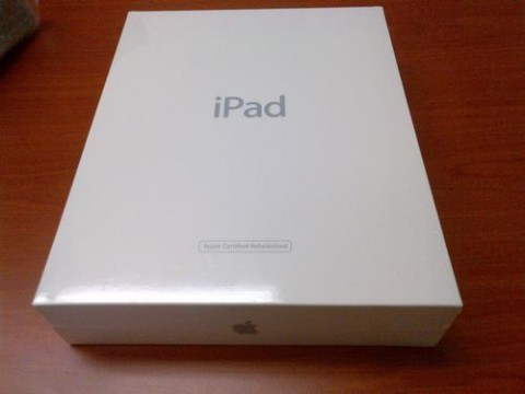 caja blanca iPad restaurado