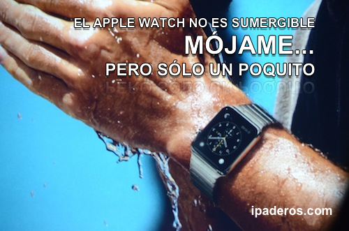 Apple Watch water resistant IPADEROS