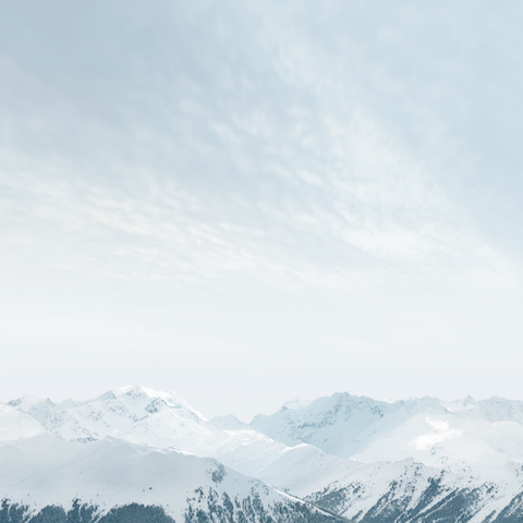 Wallpaper iOS8 Montaña nevada iPad 480
