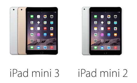iPad mini 3 y 2