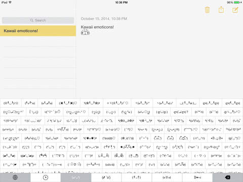 Cute Emoticon Keyboard for iOS8