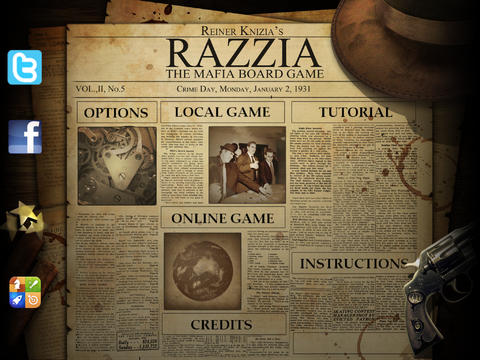 Reiner Knizia's Razzia - The Mafia Board Game
