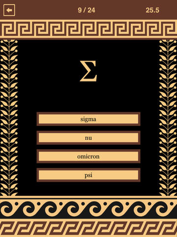 Greek Letters and Alphabet