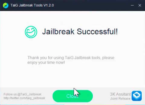 taig Jailbreak iOS 8.2 beta fin