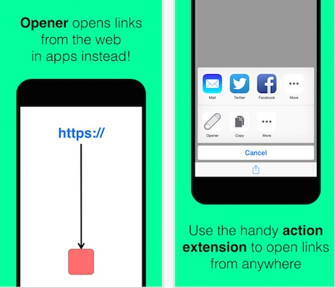 Opener ‒ open links in apps