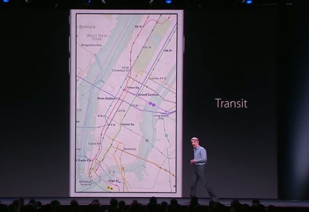 apple maps transit
