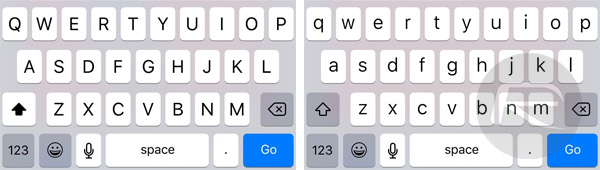 iOS 9 beta 5 teclado