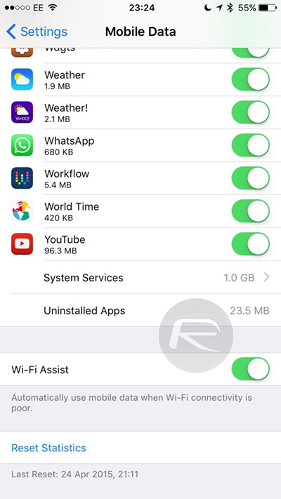 iOS 9 beta 5 wifi