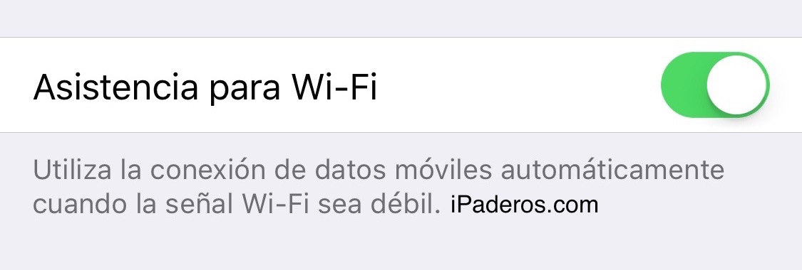 asistencia wifi iOS 9 2