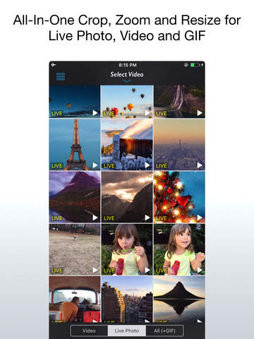 Live Crop for Live Photo, Video and GIF