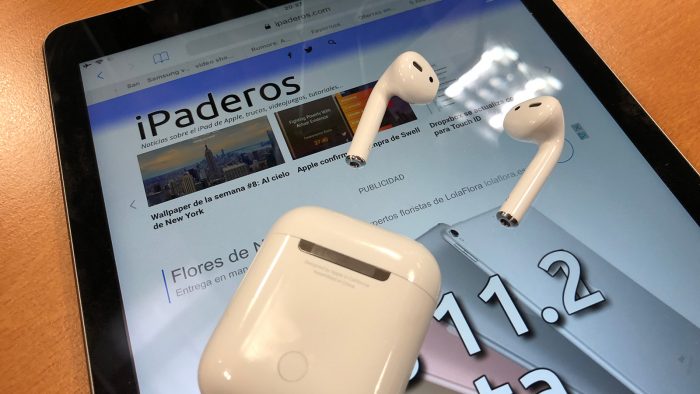 iPad Pro y AirPods con iPaderos.com abierto