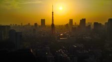 Puesta de sol en Tokio