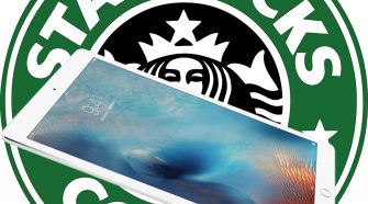 iPad y logo de Starbucks