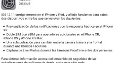 iOS 12.1.1 en iPaderos