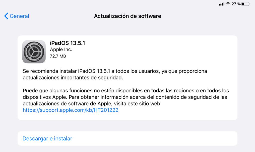 iPadOS 13.5.1