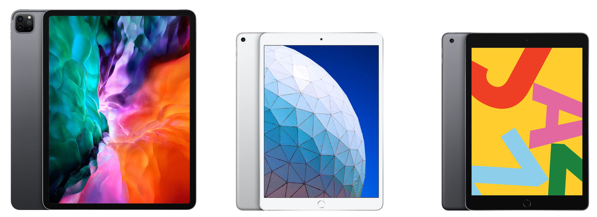 Diferentes modelos de iPad