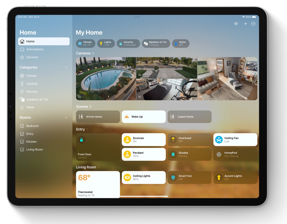 App de Casa en iPadOS 16