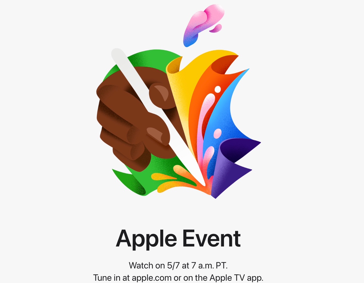 Presentación del evento Let Loose de Apple del 7 de mayo de 2024